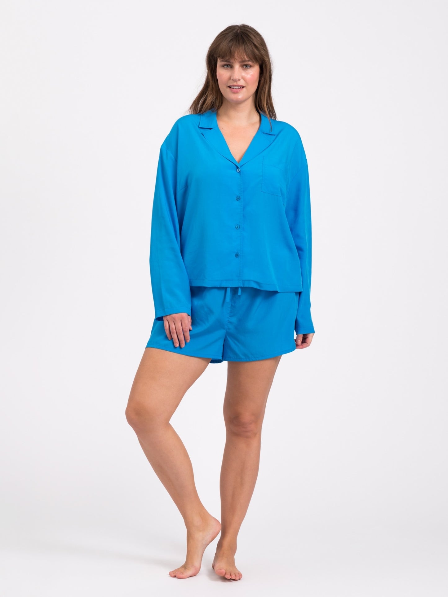 Snuggle pajama shorts - Bright Blue