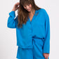 Snuggle pajama shirt - Bright blue